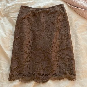 NWT J.Crew Factory Lace Pencil Skirt